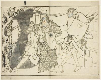 Gli attori Arashi Ryuzo e Morita Kanya VIII, 1794 da Toshusai Sharaku