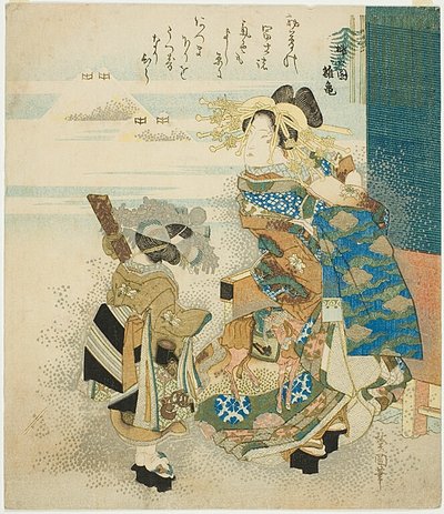 Cortigiana e assistente da Totoya Hokkei