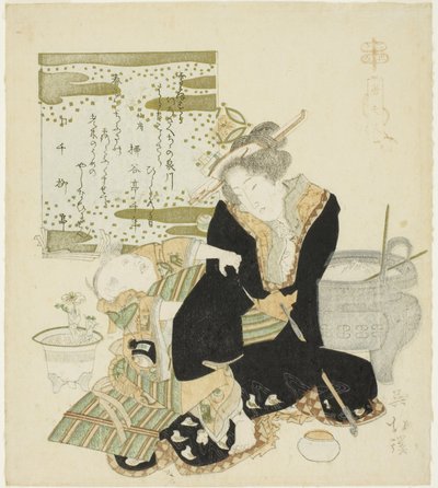 Madam Tang (Jp: To Fujin), dalla serie "Ventiquattro Modelli di Pietà Filiale (Nijushiko)" da Totoya Hokkei
