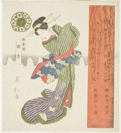 Tè di salice (Yanagicha), dalla serie "Una serie di salici (Yanagi bantsuzuki)" da Totoya Hokkei