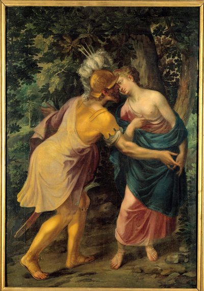 Addio di un guerriero a una regina o Hyanthe salutata da Francus o Tancredi ed Erminia da Toussaint Dubreuil