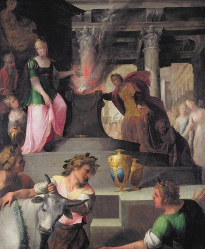 Hyante e Climene offrono un sacrificio a Venere, da 