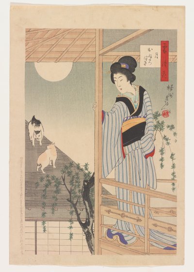Setsugekka/Oborozuki, 10 gennaio da Toyohara Chikanobu