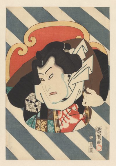 Ritratto del lottatore di sumo Nuregami Chôgorô da Toyohara Kunichika
