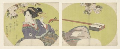 Cortigiana e shamisen da Toyokuni (II) , Utagawa