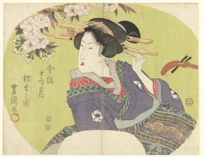 Cortigiana e shamisen da Toyokuni (II) , Utagawa