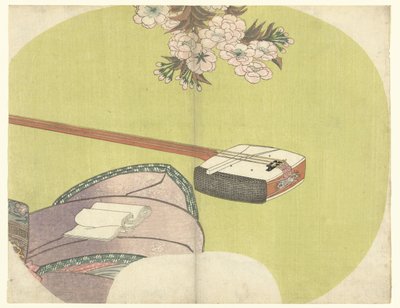 Cortigiana e shamisen (i dodici mesi moderni) da Toyokuni (II) , Utagawa