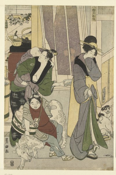 Venditore di pesce da Toyokuni (II) , Utagawa