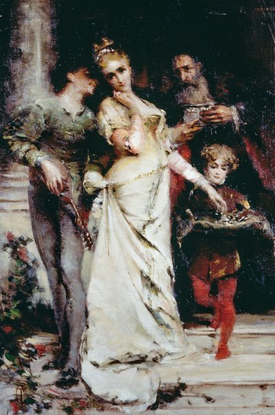 Confidenze, di Tranquillo Cremona (1837-1878) da Tranquillo Cremona