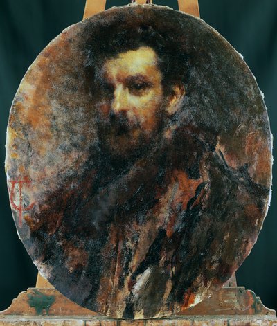 Ritratto di Cletto Arrighi, pseudonimo di Carlo Righetti da Tranquillo Cremona