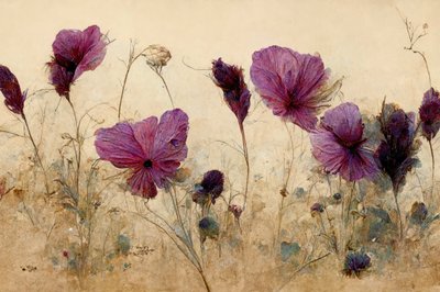 Morbidi fiori viola da Treechild