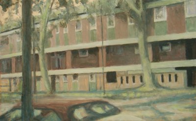 Un posto dove vivere 24, 2012 (olio su compensato) da Trevor Burgess