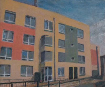 Un posto dove vivere 30, 2012 (olio su compensato) da Trevor Burgess