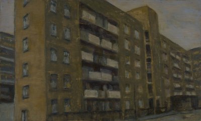 Un posto dove vivere 34, 2012 (olio su compensato) da Trevor Burgess