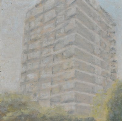 Un posto dove vivere 36, 2012 (olio su compensato) da Trevor Burgess