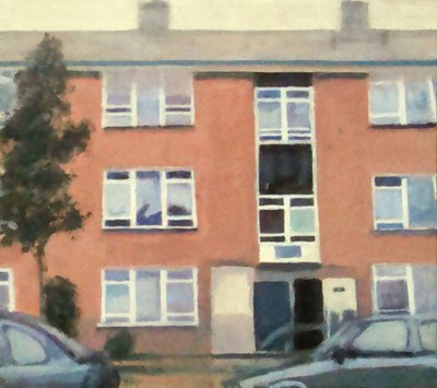 Un posto dove vivere 47, 2012 (olio su compensato) da Trevor Burgess