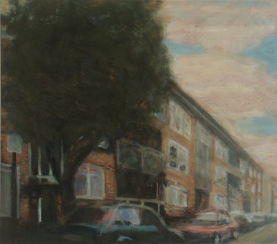 Un posto dove vivere 4, 2010 (olio su compensato) da Trevor Burgess