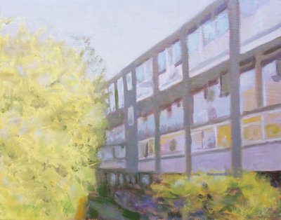 Un posto dove vivere 53, 2013 (olio su compensato) da Trevor Burgess