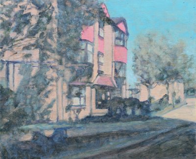 Un posto dove vivere 59, 2013 (olio su compensato) da Trevor Burgess