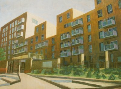 Un posto dove vivere L4, 2013 (olio su compensato) da Trevor Burgess