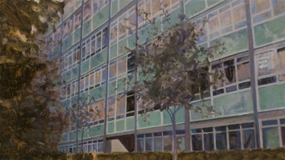 Un posto dove vivere L6, 2013 (olio su compensato) da Trevor Burgess