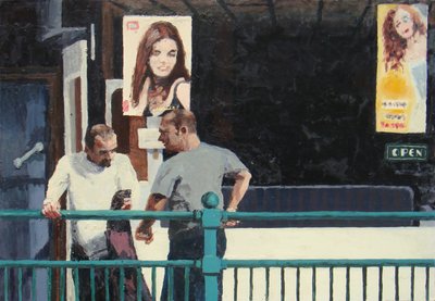 Conversazione, 2006 (olio su tavola) da Trevor Burgess