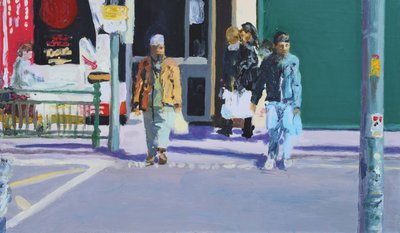 Attraversamento stradale, 2009 (olio su tela) da Trevor Burgess