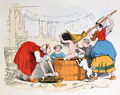 Il bagno obbligatorio, illustrazione per 