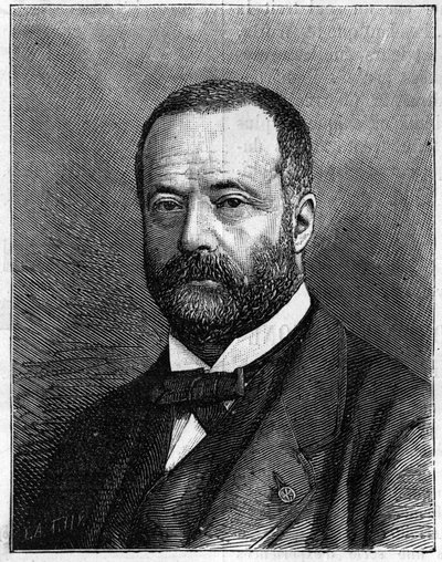 Ritratto di Henri Sainte Claire (Sainte-Claire) Deville (1818-1881), chimico francese. (Da una fotografia di Mr. Truchelut). Incisione in "La Nature: revue des sciences et de leurs applications aux arts et a l