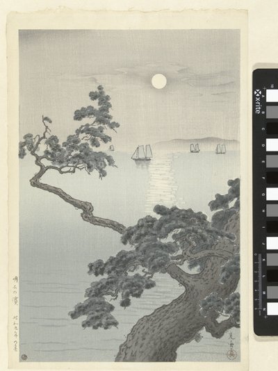 Spiaggia di Akashi da Tsuchiya Kōitsu