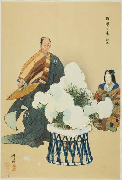 Hachi no Ki, dalla serie "One Hundred No Dramas (Nogaku hyakuban)". da Tsukioka Kogyo