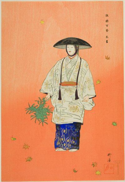 Hana-gatami, dalla serie "One Hundred No Dramas (Nogaku hyakuban)". da Tsukioka Kogyo