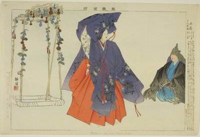 Hanbu, dalla serie "Immagini di Spettacoli No (Nogaku Zue)" da Tsukioka Kogyo