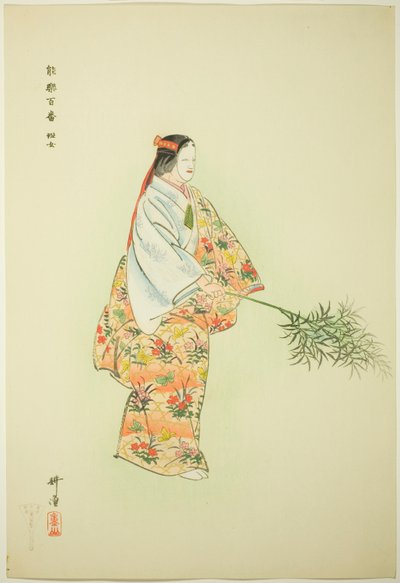 Hanjo, dalla serie "Cento no drama (Nogaku hyakuban)" da Tsukioka Kogyo