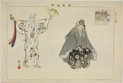 Ishigami (Kyogen), dalla serie "Immagini di No Performances (Nogaku Zue)" da Tsukioka Kogyo