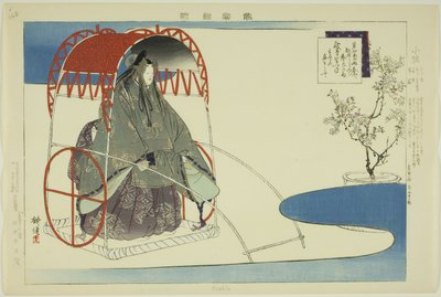 Koshio, dalla serie "Immagini di spettacoli No (Nogaku Zue)" da Tsukioka Kogyo