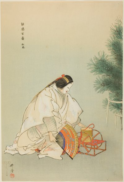 Matsukaze, dalla serie "Cento no drama (Nogaku hyakuban)" da Tsukioka Kogyo