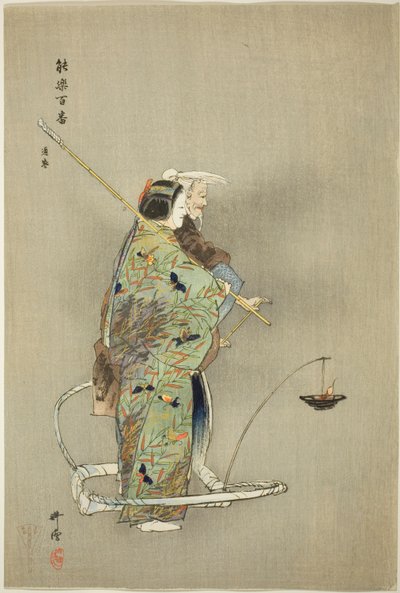 Michimori, dalla serie "One Hundred No Dramas (Nogaku hyakuban) da Tsukioka Kogyo