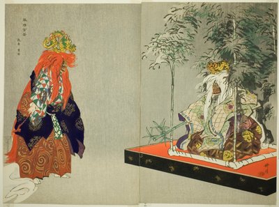 Ryo-ko, dalla serie "Cento no drama (Nogaku hyakuban) da Tsukioka Kogyo