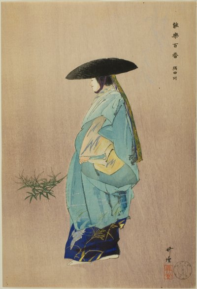 Sumidagawa, dalla serie "Cento no drama (Nogaku hyakuban)" da Tsukioka Kogyo