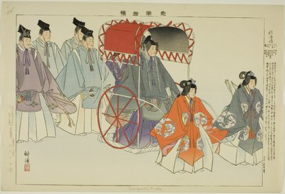 Sumiyoshi Mode, dalla serie "Immagini di spettacoli No" da Tsukioka Kogyo