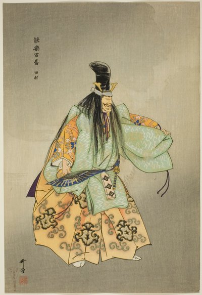 Tamura, dalla serie "Cento no drama (Nogaku hyakuban)" da Tsukioka Kogyo