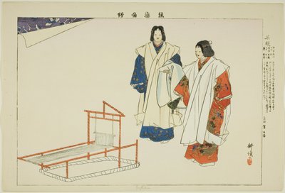Yofuku, dalla serie "Immagini di spettacoli No (Nogaku Zue)" da Tsukioka Kogyo