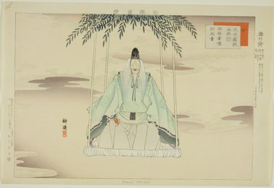 Yugyo Yanagi, dalla serie "Immagini di Rappresentazioni No (Nogaku Zue)" da Tsukioka Kogyo