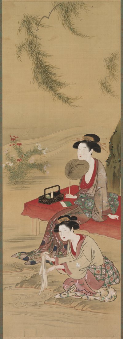 Sotto il Salice, dopo il 1778 da Tsukioka Sessai