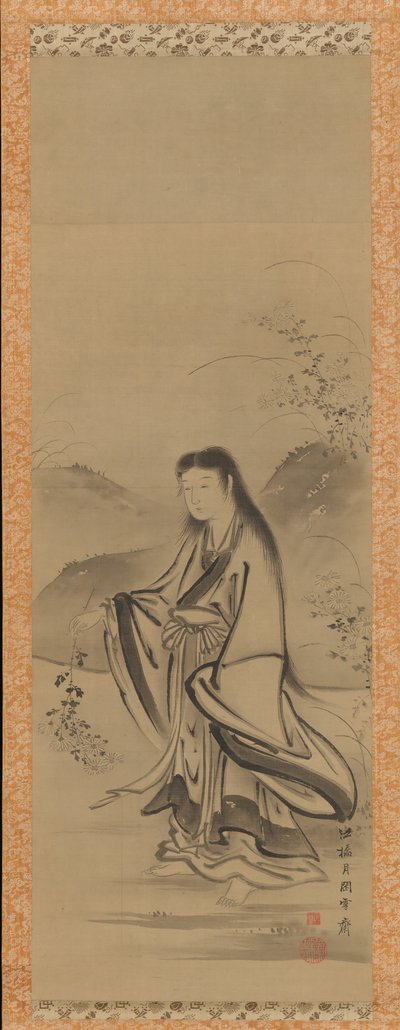 Kiku Jido Ragazzo del Crisantemo da Tsukioka Sessai