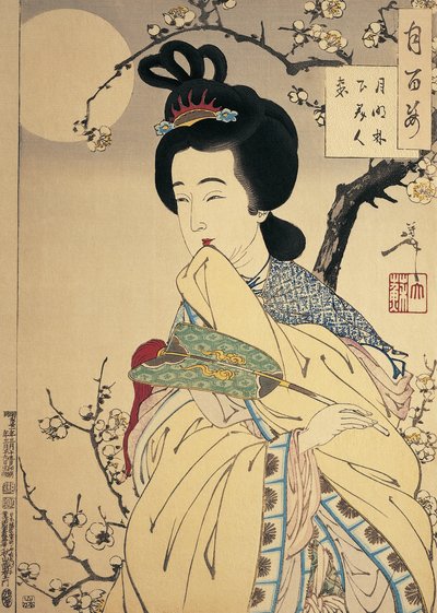 Primo piano di una donna da Tsukioka Yoshitoshi