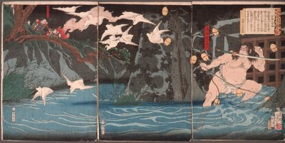 Pioggia serale a Nagashino da Tsukioka Yoshitoshi