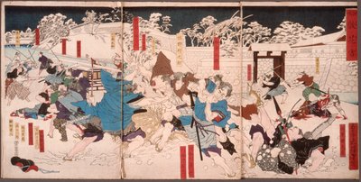 Fiori caduti nella neve da Tsukioka Yoshitoshi