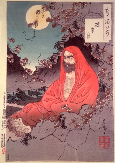 Meditazione al chiaro di luna da Tsukioka Yoshitoshi